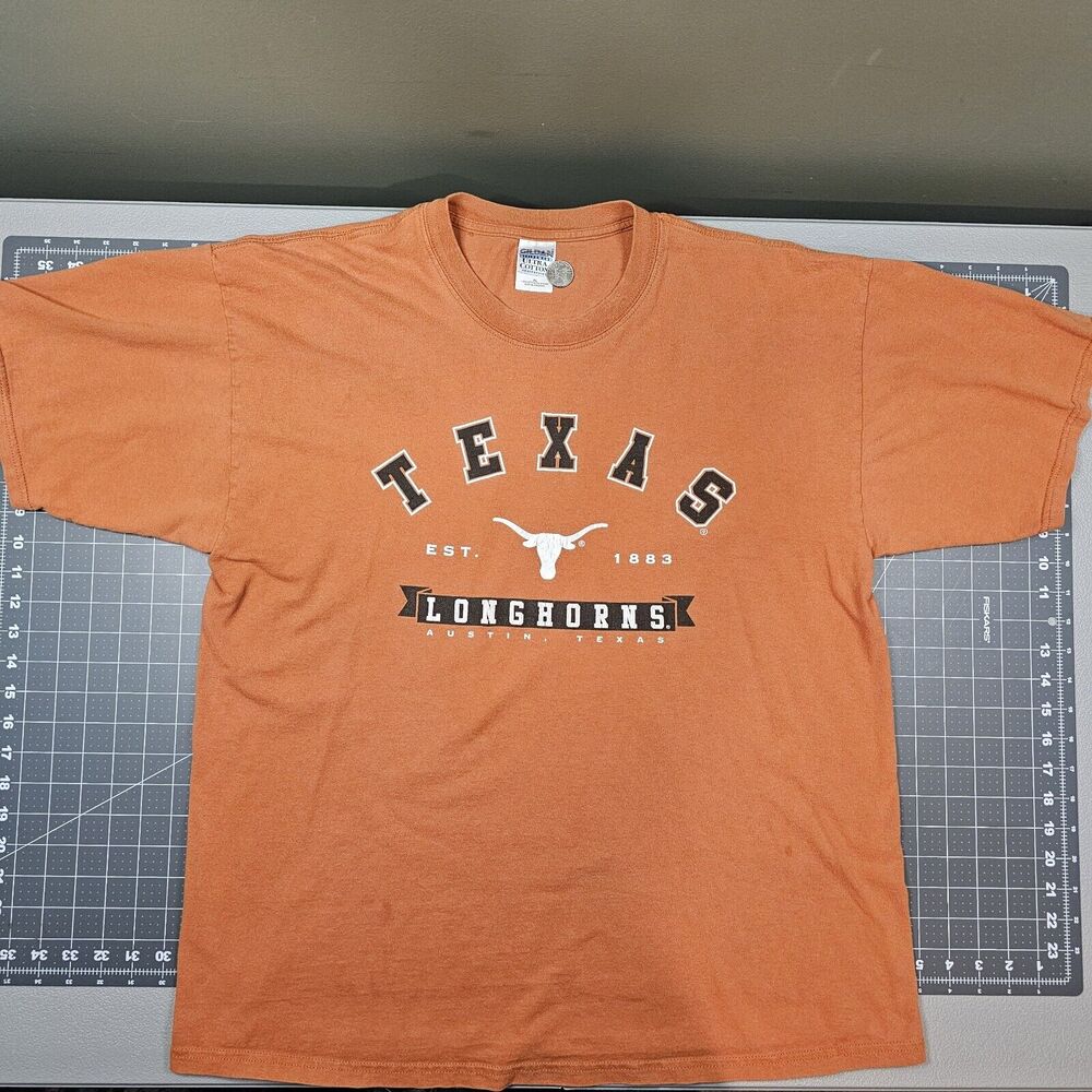 Vintage Texas Longhorns Tshirt XL Orange Football Y2K Streetwear Sportswear Ncaa